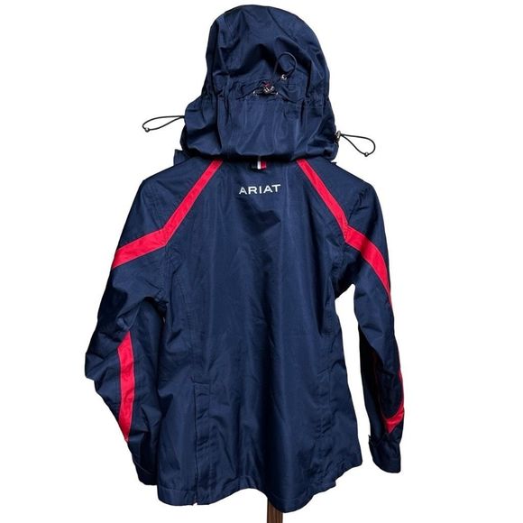 Ariat Womens Team II Riding Waterproof Rain Jacket Hooded XS - Picture 3 of 4